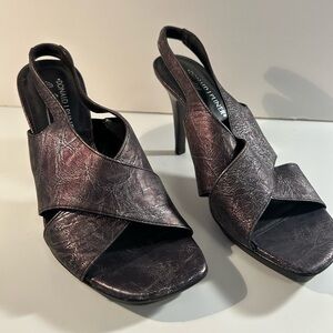 Donald J. Pliner Metallic Purple Heels